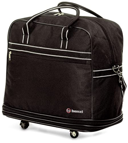 BENZI BOLSO DE VIAJE CON RUEDAS EXTENSIBLE DE 41 CM (Negro)