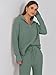 ANRABESS Women Two Piece Outfits Sweater Sets Lounge Waffle Knit Pullover Matching Wide Leg Pants Tracksuit 2025 Fall Fashion Large
