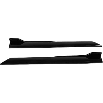 Side Skirts Rocker Lever Universal ABS Adjustable Side Skirt Extension Splitter Lip Stylish Aerodynamic Design for Car Enthusiasts 105 cm black