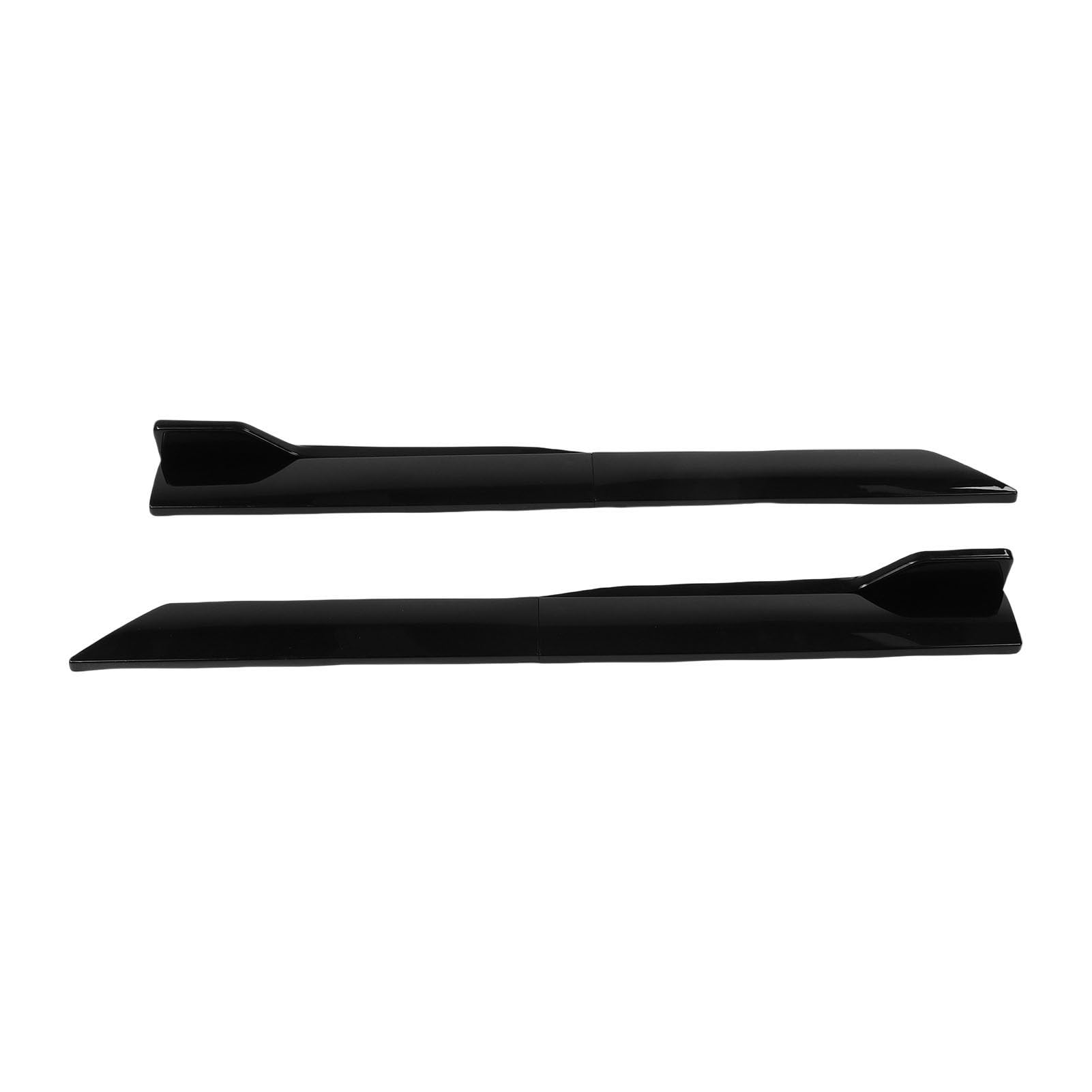 Jupes Latérales Panneau à Bascule Universel ABS Jupes Latérales Réglables Extension Lèvre de Séparation Design Aérodynamique élégant pour les Amateurs de Voitures 105 Cm (BLACK)
