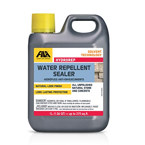 Fila Surface Care Solutions HYDROREP - Water Repellent Sealer for Concrete and Unpolished Natural Stone - 1 Liter