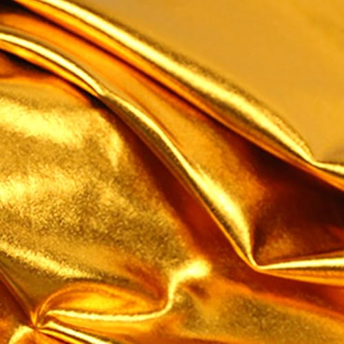 150cmx1m Gold Spandex Stretch Fabric, Shiny Spandex Metallic Fabric for Stage Costume, Performance Costume 150cmx1m Gold Spandex Stretch Fabric, Shiny Spandex Metallic Fabric for Stage Costume, Performance Costume