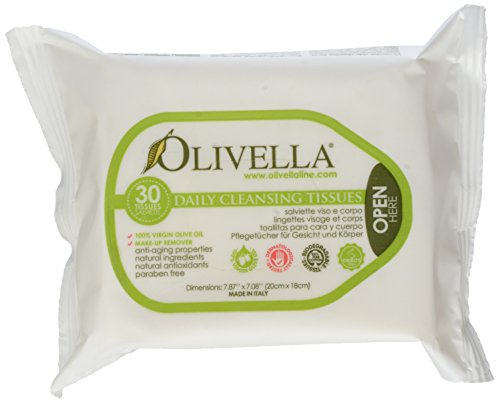 OLIVELLA Cleansing Tissues, 30 Count
