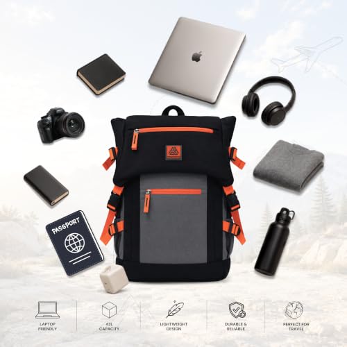 Image of Voyage Orange 24L Travel Bag for Men & Women