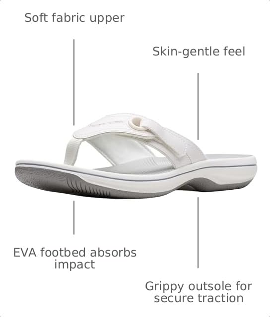 Image of Clarks Women's Breeze Reyna Cloudsteppers Flip-Flop