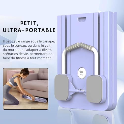 Reformer Pilates multifunctioneel met weerstandsbanden, buiktrainer en complete lichaamstraining voor thuisgymnastiek, opvouwbaar en compact voor eenvoudige opslag - Afbeelding 5