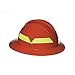 Fire Helmet, Orange, Full-Brim