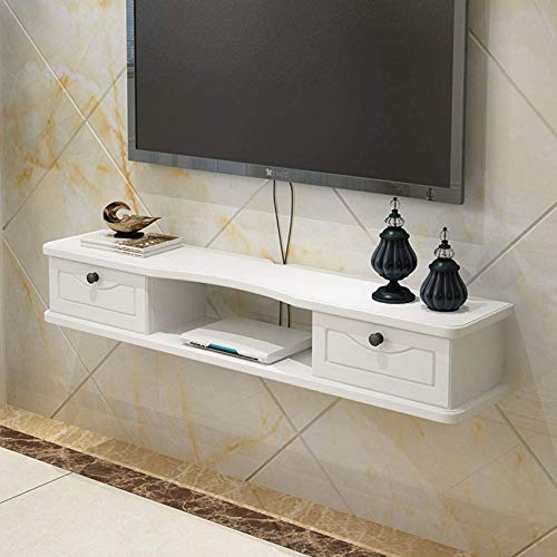 Schwimmendes Regal Schwimmende TV-Konsole TV-Regal Wandhalterung Audio- / Videokonsole Hängender TV-Schrank Medienkonsole Floating