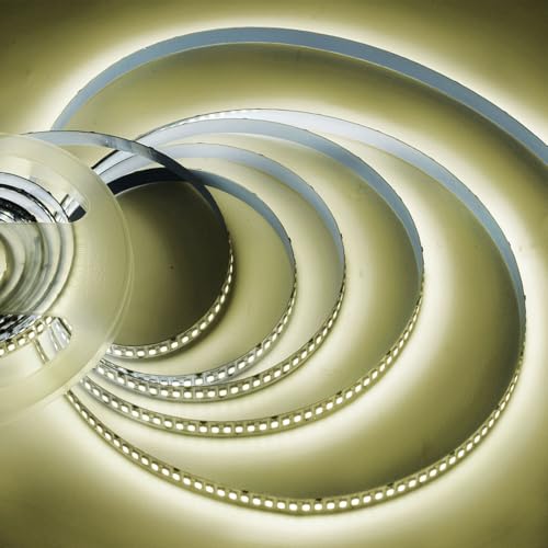 Image of AC110-130V LED Strip Lights,Dimmable 40000LM 66ft /20m SMD 2835 2400 LEDs Waterproof IP68 LED Lights Strip Ribbon, More Brightness Than Low Voltage LED Strip Lights (Neutral White 4500K)