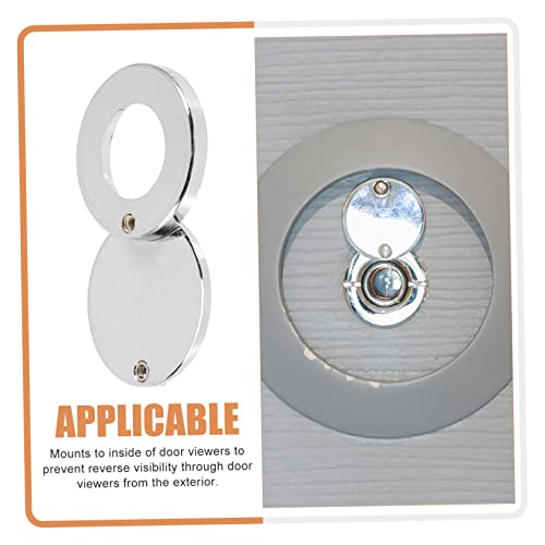 Cobertura giratoria de privacidad Holibanna para mirilla de puerta, tapa antiprisión, accesorio de protección de seguridad para el hogar, ajuste universal para puertas estándar miniatura 2