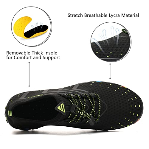 Image of WateLves Water Shoes Mens Womens Barefoot Beach Swim Shoes Quick-Dry Aqua Socks Pool Shoes for Surf Yoga Water Aerobics