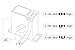Current Transmitter, FCS521-SD-5V Current Transducer Transmitter Transformer Sensor AC Current Converter 0-50A