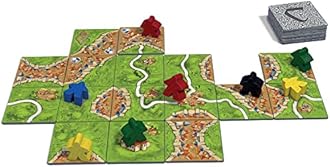 Awestuffs Family Board Games for Adults and Kids - Ages 8 and up, 2 to 8 Players (Carcassonne)