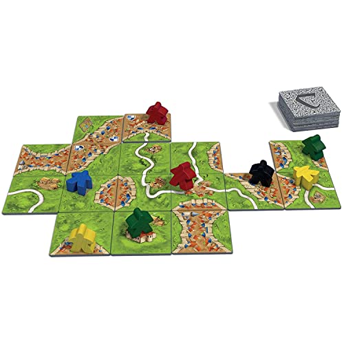 Awestuffs Family Board Games for Adults and Kids - Ages 8 and up, 2 to 8 Players (Carcassonne)