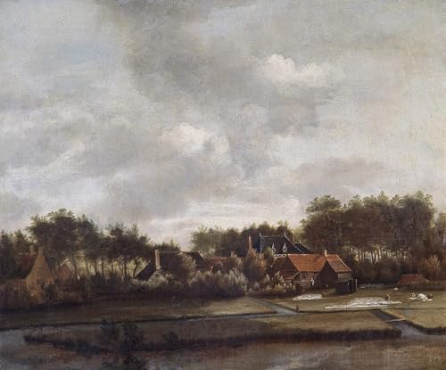 Affiche paysage de Jan Van Ruisdael pour une ambiance salon apaisante