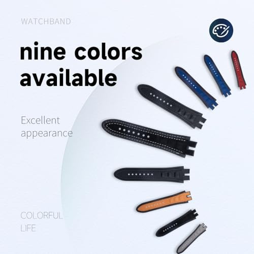 Cinturón de cuero Nubuck de 28mm compatible con Roger Dubuis 2