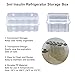 16-Slot Peptide Vials & Insulin Vial Storage Holder Set for Fridge, 10ml Peptide Vial Protector Case & 3ml Insulin Bottle Organizer Box Sugar-Conscious People Care Storage Solution for Family