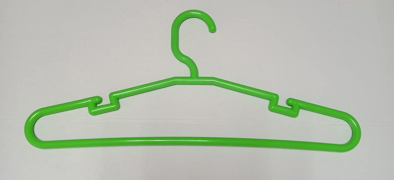 TODO HOGAR All Home Kleiderbügel, Kunststoff, Weiß, Grün, Orange und Fuchsia. 25 und 50 Stück Standard-Kleiderbügel aus Kunststoff, langlebig und schlank, für Erwachsene, 42 cm, grün