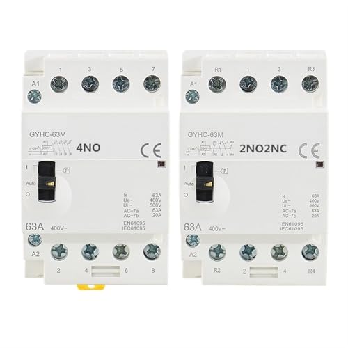 Contacteur modulaire AC 4P 40A 2NO2NC pour tableau electrique rail Din