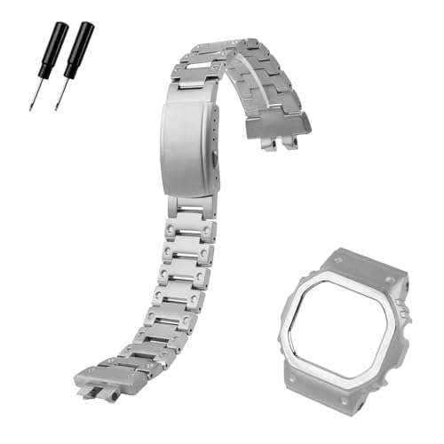 �ɓK�����܂� G-SHOCK �J�V�I �V���o�[�u���b�N 3459 GMW-B5000 �V���[�Y �P�[�X �E�H�b�`�o���h�p�[�c �y�ʃ`�^���Z�b�g