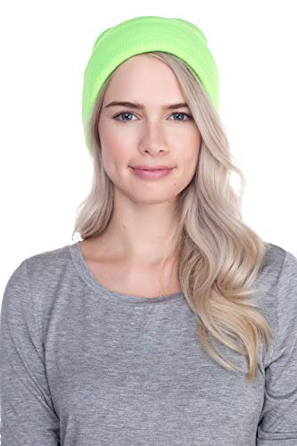 Image of Top Level Beanie Men Women - Unisex Cuffed Plain Skull Knit Hat Cap