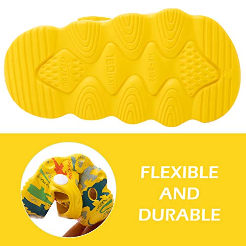 Techcity Kids Dinosaur Garden Shoes Cute Cartoon Sandals Clogs Toddler Beach Pool Water Shoes Summer Slides For Boys Girls thumb #5