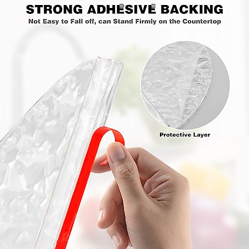 CANIPHA 2Pcs Shower Splash Guard Duschspritzschutz, Selbstklebender Wannenaufsatz,Spritzschutz, Duschwasser-Tropfblocker, transparenter Badewannen-Wasserspritzschutz für Badewanne, Acryl-Duschvorhang