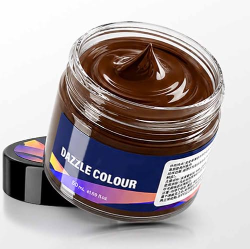 Leather Recoloring Balm and Scratch Repair Kit (Brown,250ml)
