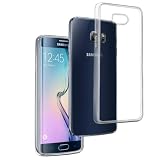 REY Cover in Gel TPU Trasparente per Samsung Galaxy S6 Edge, Ultra Sottile 0,33 mm, Morbid...