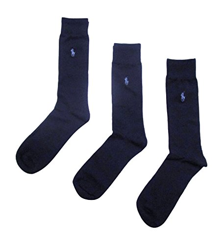 Preisvergleich Produktbild POLO RALPH LAUREN Herren-Socken, 3 Stück, extra weich - Blau - Extended
