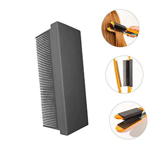 SaditY Peine alisador eléctrico portátil para cabello, 4 piezas, accesorio para plancha de pelo, peine con dientes finos de nailon miniatura 4