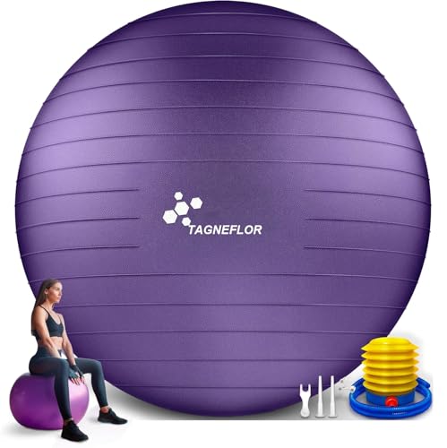 Yoga Y Pilates, Sports Pelota de Ejercicio,Pelota de Pilates Antideslizante,Pelota de Yoga Antiexplosión,55/65/75cm,para...