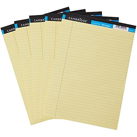 Cambridge A4 Legal Pad, Pack of 5 Cover
