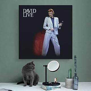 David Bowie Poster sur toile avec couverture d’album David Live pour décoration de chambre à coucher ou de bureau 50 x… - Les Beatles, Paul McCartney, John Lennon, RIngo Starr, George Harrison David Bowie Poster sur toile avec couverture d'album David Live pour décoration de chambre à coucher ou de bureau 50 x… – Image 3