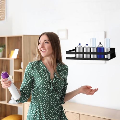 Soporte botellas spray de pared en acero inoxidable para garaje 3