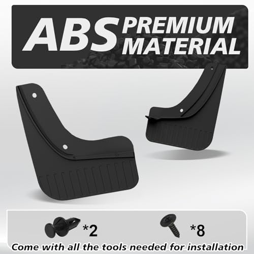 Image of Muslogy Mud Flaps Splash Guards Compatible with Kia Telluride 2020-2025 2026 Accessories Front and Rear Mud Guards 4PCS No Drilling Fender Mudguards Kit with Hardware Accessories