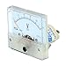 YOKIVE Analog Panel Voltmeter, 85C1 DC0-50V Volt Meter Gauge, Great for Circuit Testing Measurement Equipment (White, Rectangle)