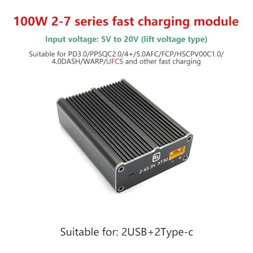 Módulo de carga rápida 100W con pantalla de medidor de circuito 7
