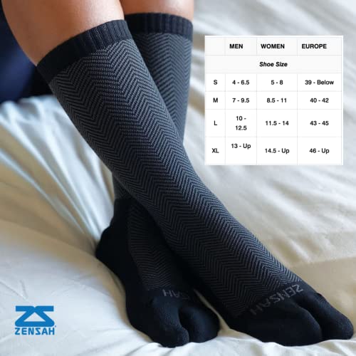 Image of Zensah Bunion Ease Sock - Corrector Relief Sock for Bunions Women and Men - Toe Separator Sock Design