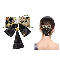 Amazon.co.jp: 狐 髪飾り 成人式 キツネ タッセル リボン ヘアクリップ