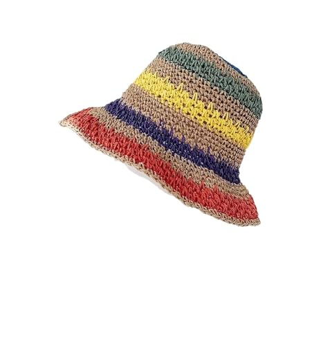 Casquettes mode plage anti-UV avec chapeau de soleil paille pour dames