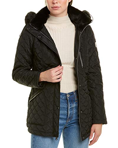 Vince Camuto Quilted Jacket V29707 Black LG (US 12-14)