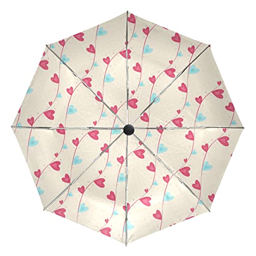 Parapluie Automatique et Pliant Vnurnrn anti UV et Tempête pour Fille