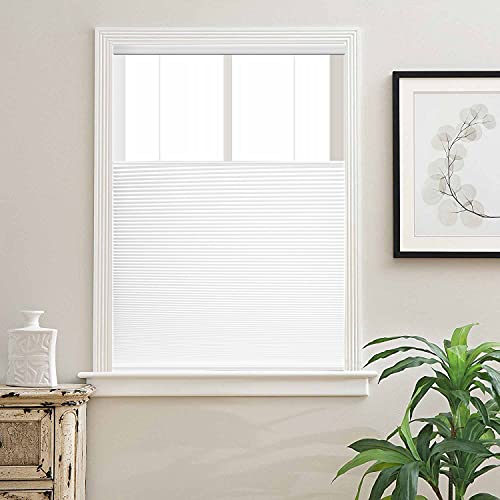 Biltek Honeycomb Top-Down Blinds Cordless 20" W X 64" H Cellular Pleated Privacy Shades #TOP1