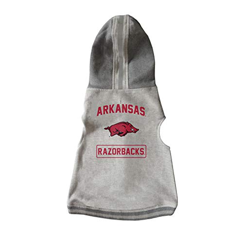 Littlearth NCAA Arkansas Razorbacks Pet Hooded Crewneck, Team Color, X-Large by Littlearth - Used condition - US$22.21