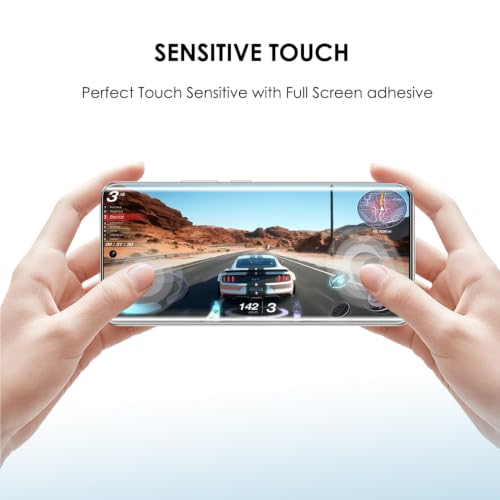 Image of STP FEEL Advanced UV Tempered Glass Screen Protector Guard Compatible For Tecno Camon 50 Ultra 5G (6.78 Inch, Pack of 2) Full Adhesive UV Curved Case Friendly HD Clarity with easy installation kit