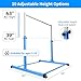 Safe Sturdy Gymnastics Bar for Kids Ages 3-18，Easy to Assemble and Release，3'-5' Adjustable Heigh，Anti-Slip，Steel Home Gym Training Bar for Junior Gymnasts，Gymnastic Equipment for Indoor Practice，Blue