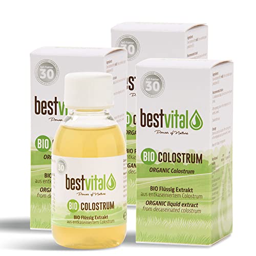 BIO Colostrum Liquid [3 x 125ml] | 100% Erstmilch aus DE/AT | Kinder & Erwachsene | Flüssiges Kolostrum zur Unterstützung des Immunsystems | Hohe Verträglichkeit | Deutsches BIO-Siegel