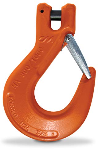 CM 657720 Clevlok Sling Dual Rated Hook with Latch for Use with HA800 or HA1000, 15,000 lb Work Load Limit, 1/2