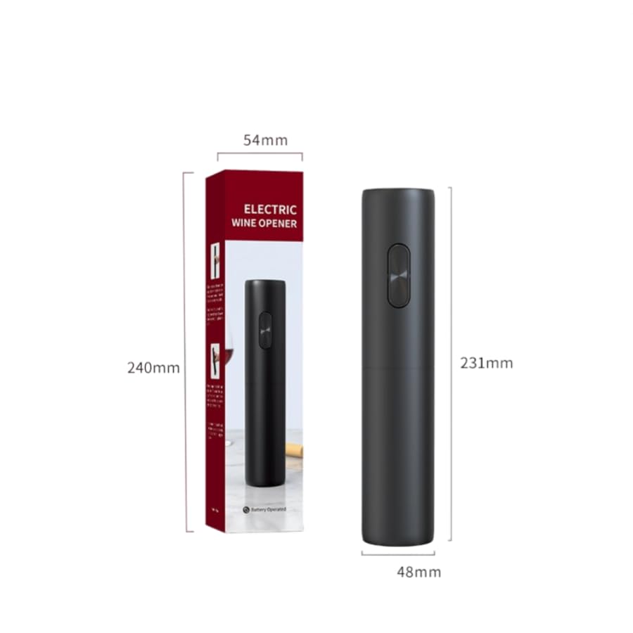 Electric Wine Opener – Automatic Wine Bottle Opener, Lightweight 350g Battery Operated Wine Opener for Synthetic & Wooden Stoppers – Easy-to-Use Wine Gift for Adults